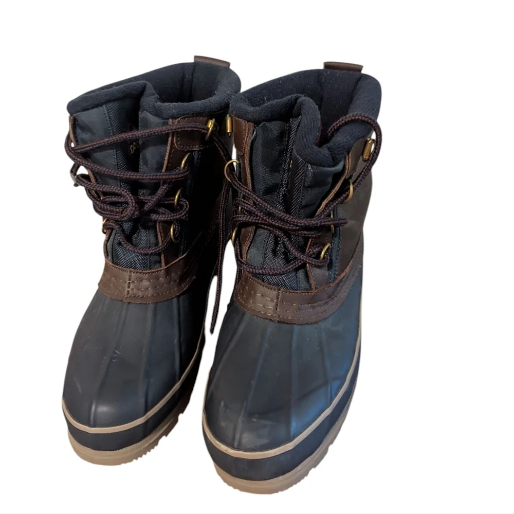 Vintage Sporto,Men's Black and Brown Duck Boot